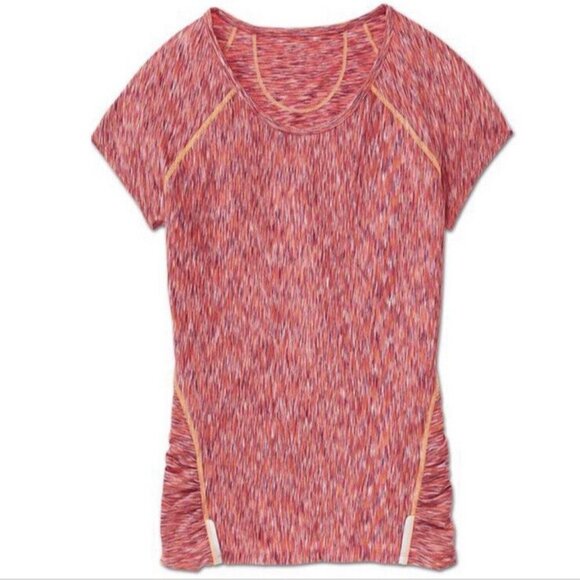 Athleta Short Sleeve Active Tee Womens Size XXS Orange Cycling Beach Top - Picture 9 of 9